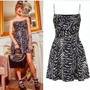 Autumn Adeigbo Jules Dress Tiger Striped NWT 4